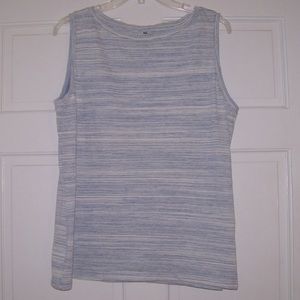 TALBOTS Sleeveless Pinstripe Knit TOP